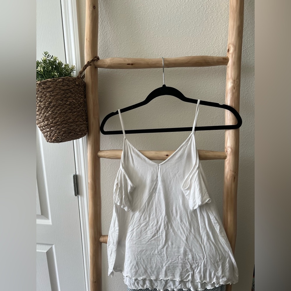 American Eagle White Off the Shoulder Top